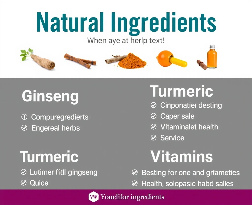 Visuel éducatif sur les ingrédients naturels utilisés dans nos produits